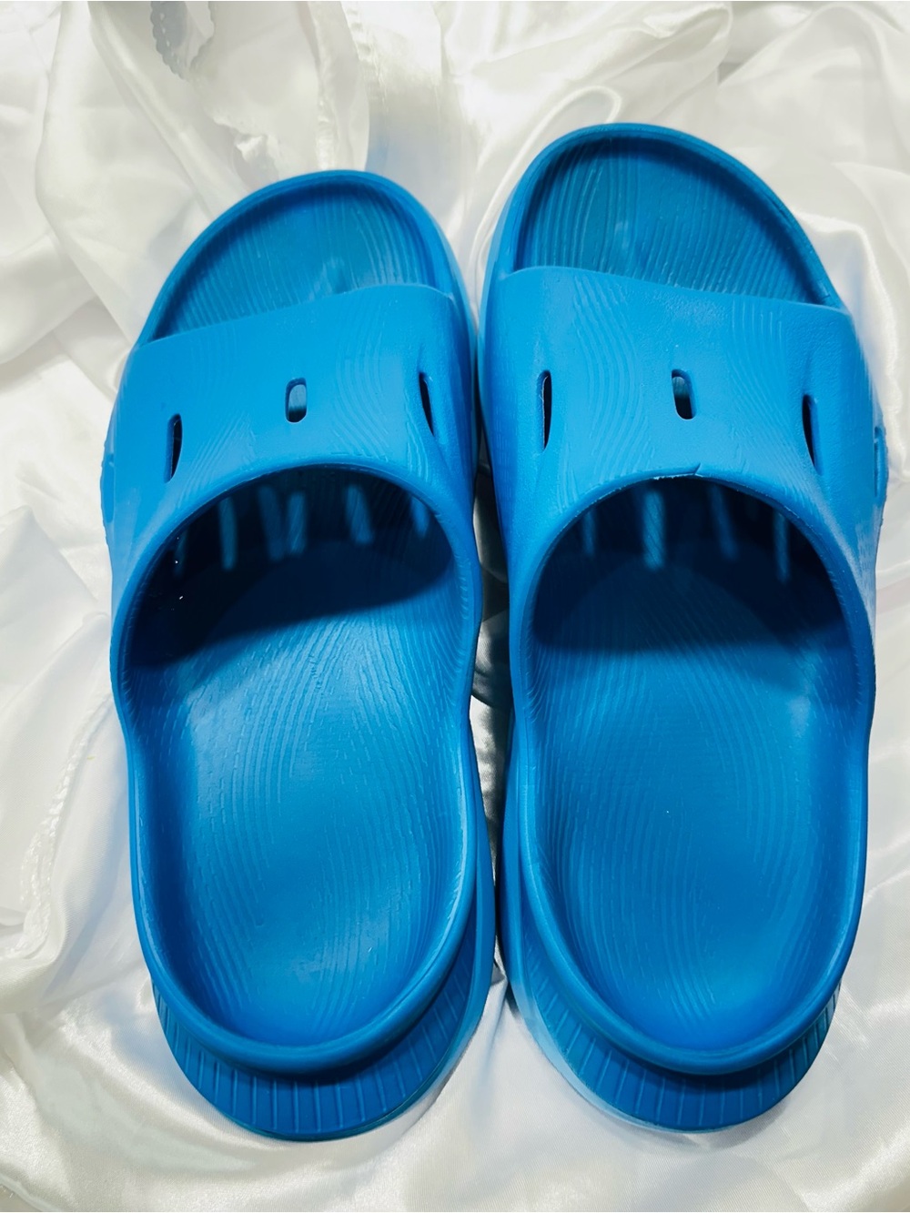 Hoka Ora Recovery Slide 3 Blue Slip-Ons Sz 6 - Picture 4 of 5